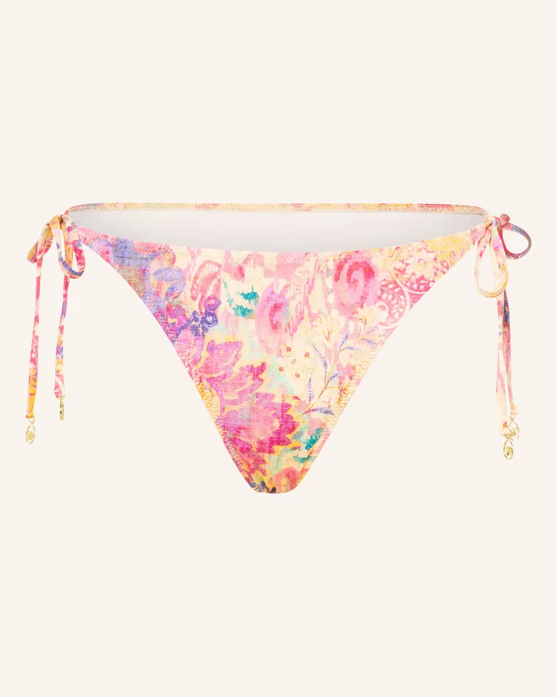 watercult Triangel-Bikini-Hose Ornament Drift pink Dunkelgelb