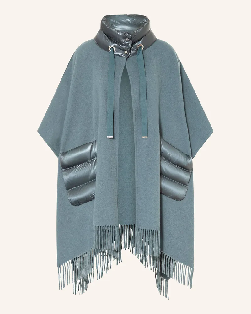 Herno Daunencape Blaugrau