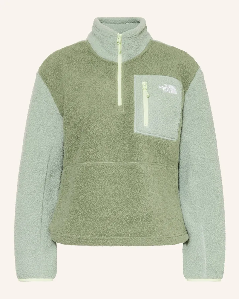 The North Face Fleecejacke YUMIORI 1/4 ZIP Hellgrün