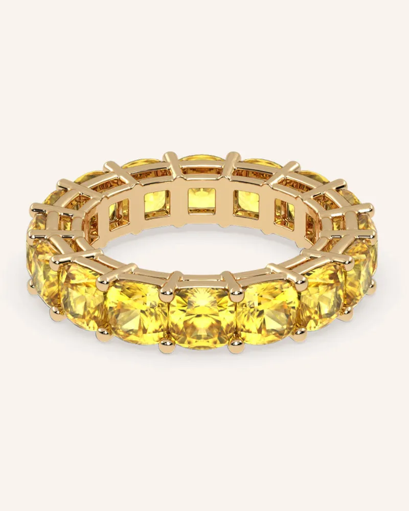 VEYNOU Ring HELIA ETERNITY aus 18 Karat Gelbgold und 8,40ct. Gelben Diamanten Gold