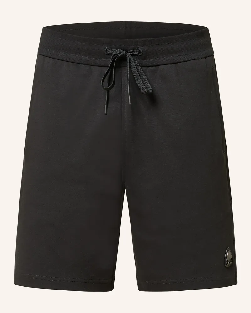 Moose Knuckles Sweatshorts DALON mit Galonstreifen Schwarz