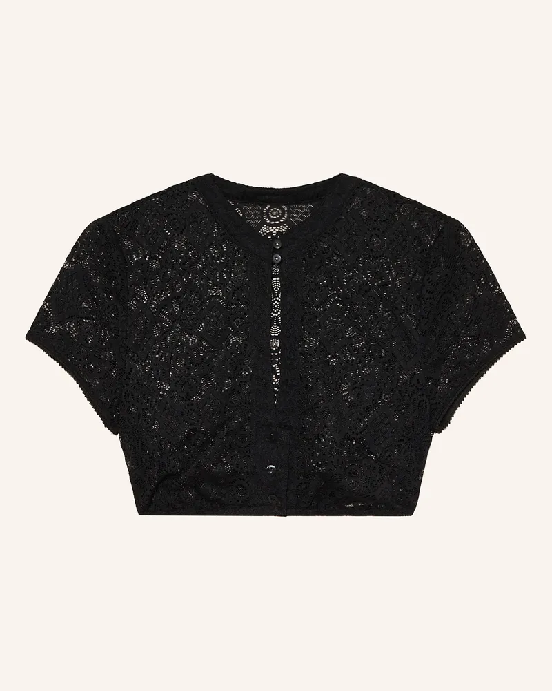 WALDORFF Dirndlbluse schwarz Schwarz