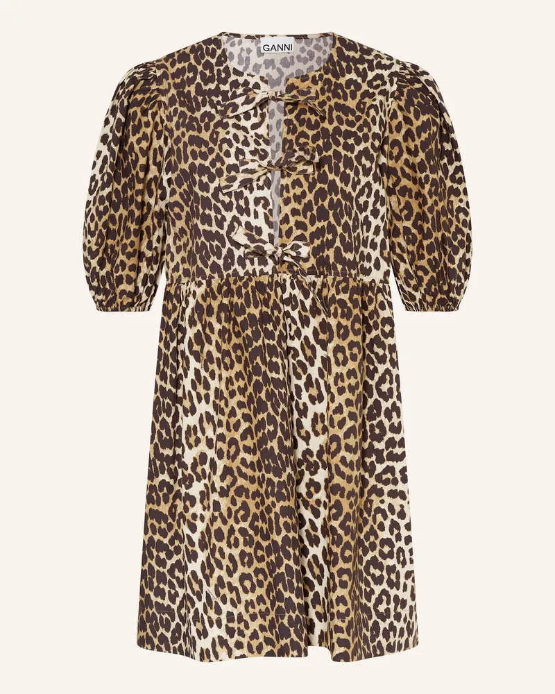 Ganni Kleid Braun