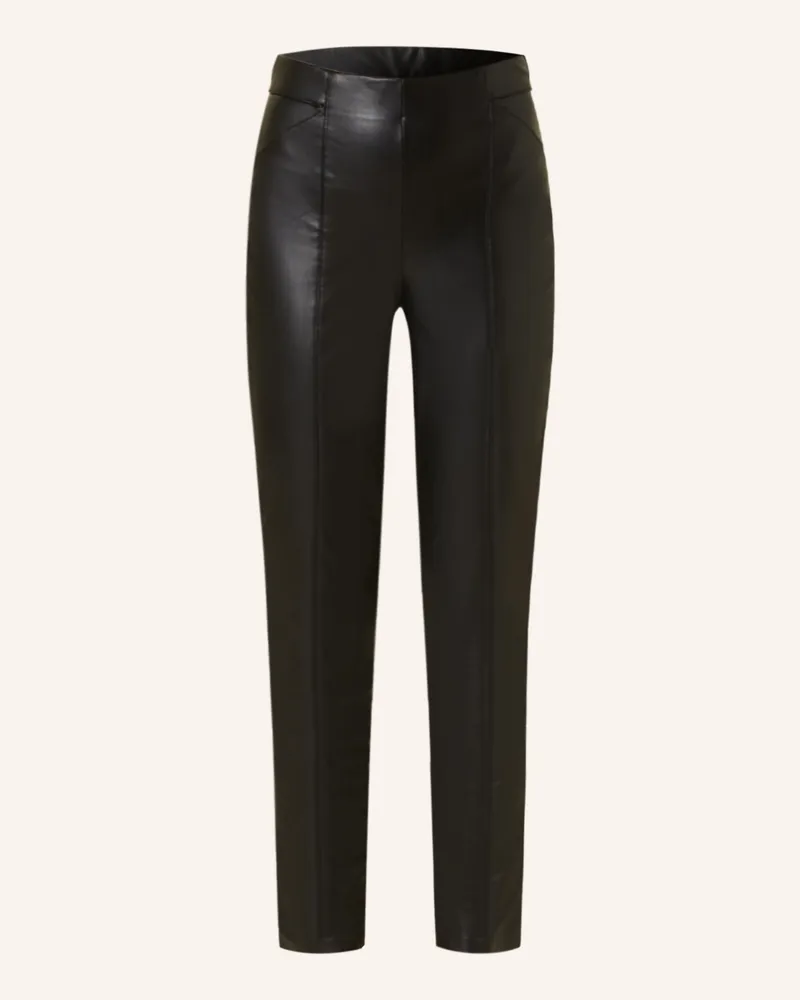 only Leggings in Lederoptik Schwarz