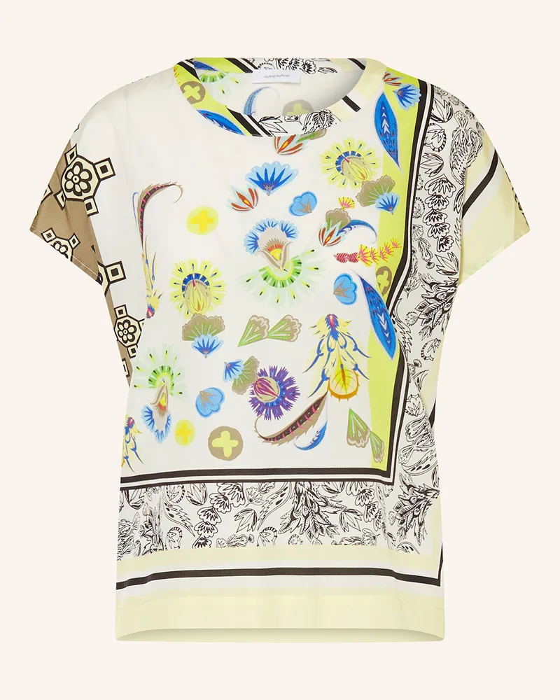 Darling Harbour Blusenshirt aus Seide Limette