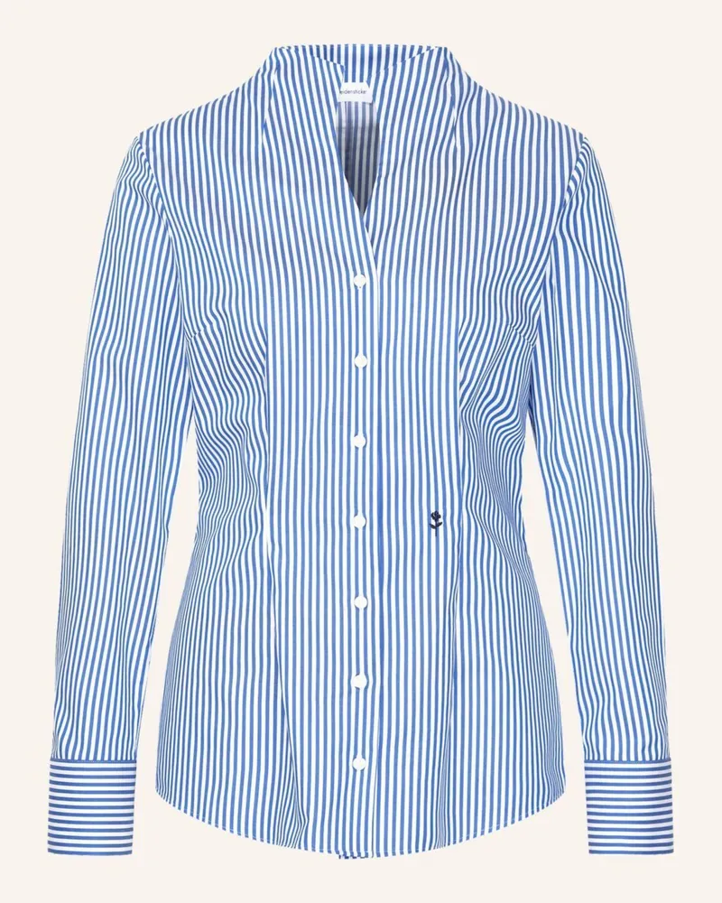 Seidensticker Kelchkragenbluse blau Blau