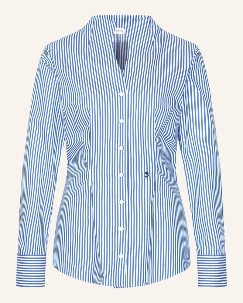 Seidensticker Kelchkragenbluse blau Blau