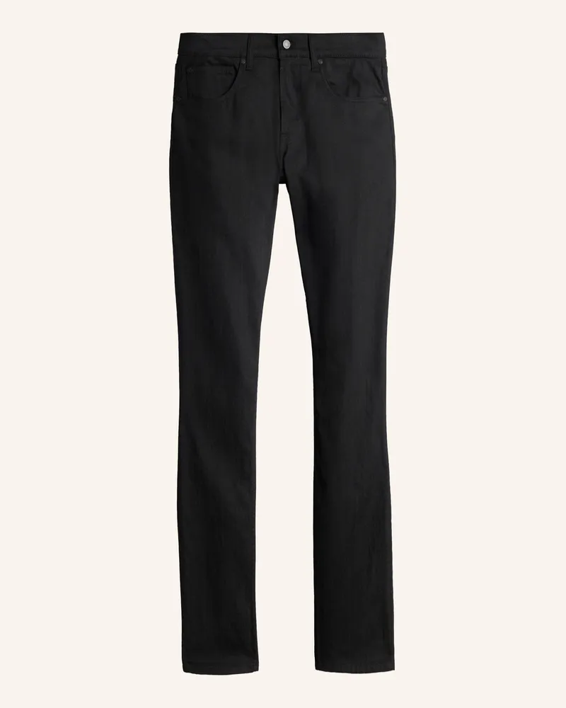 7 for all mankind Jeans The Straight Straight Fit schwarz Schwarz