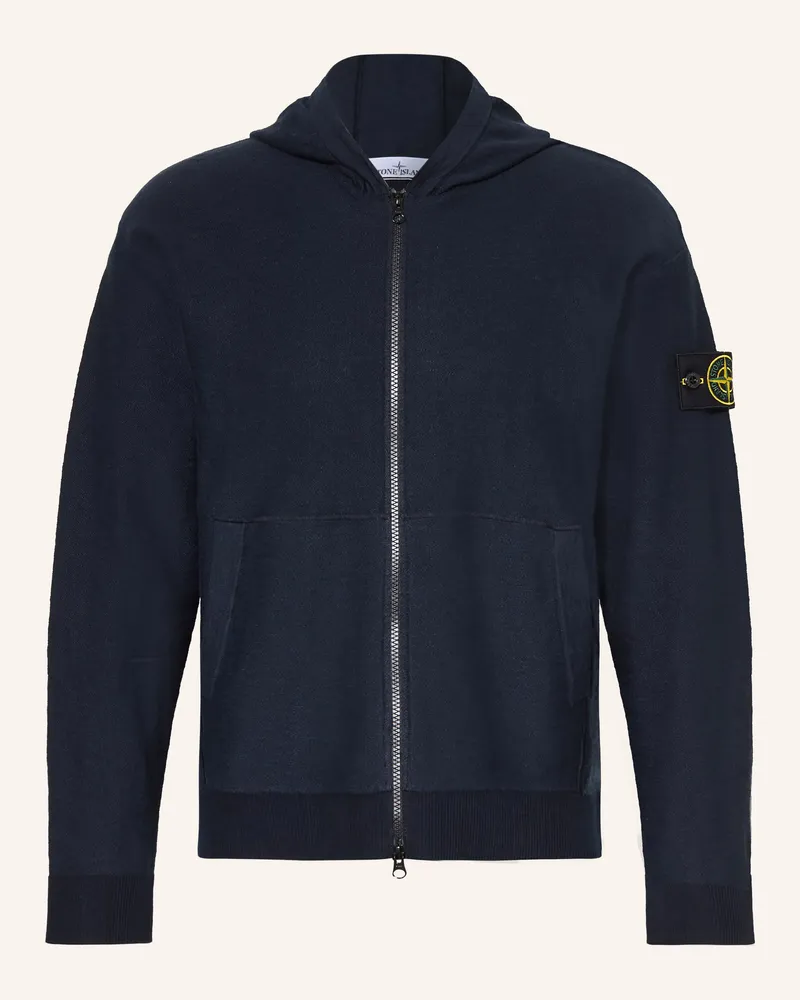 Stone Island Strickjacke blau Dunkelblau