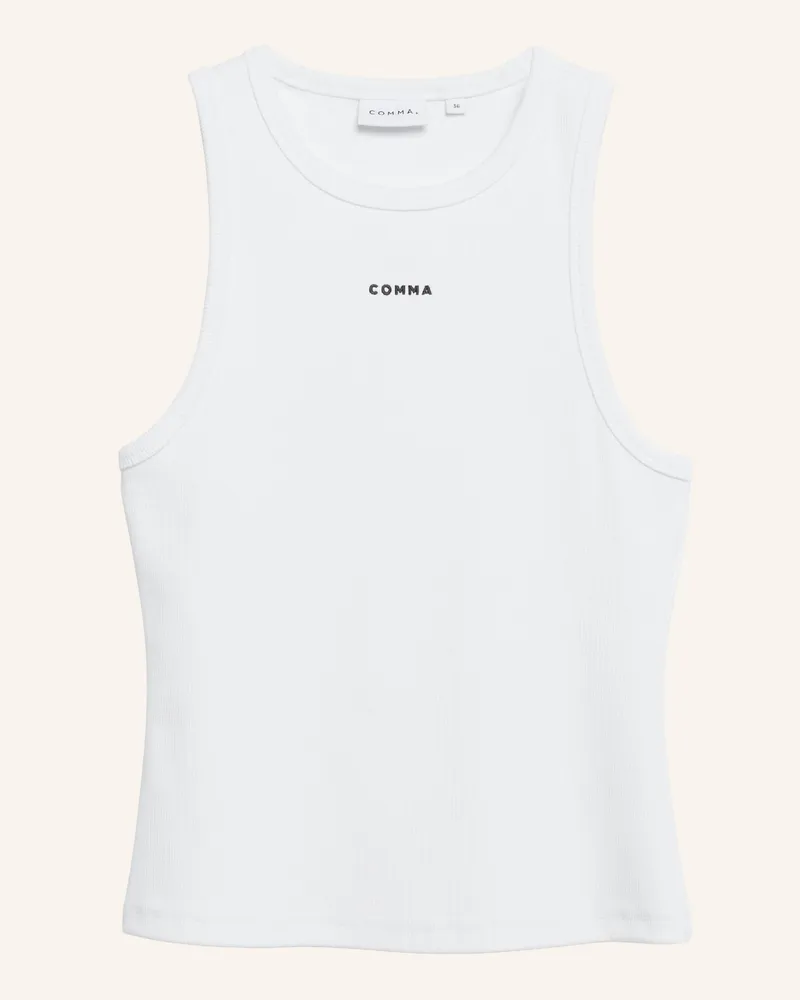 COMMA T-Shirt weiss Weiss