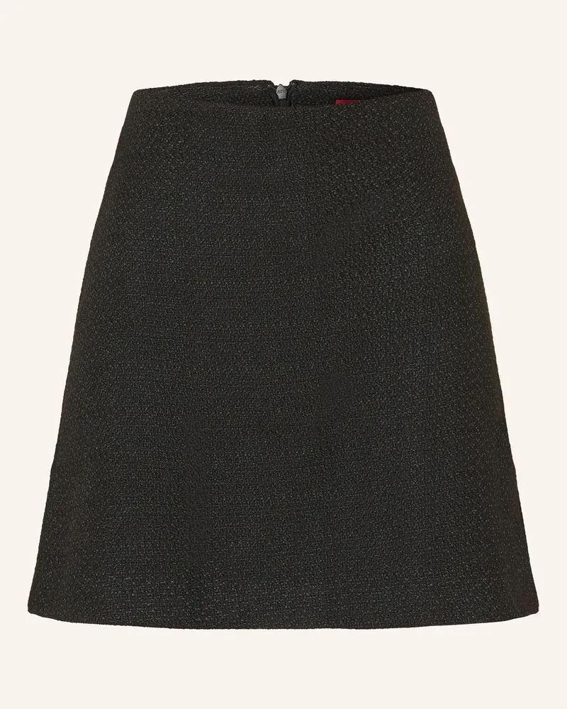 HUGO BOSS Bouclé-Rock Romese schwarz Schwarz