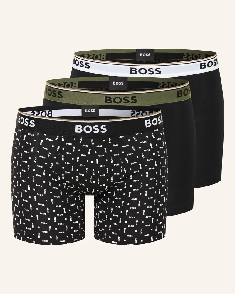 HUGO BOSS 3er-Pack Boxershorts POWER Schwarz