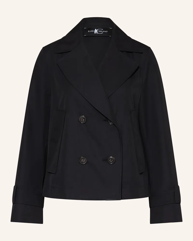 Luisa Cerano Trench-Jacke schwarz Schwarz