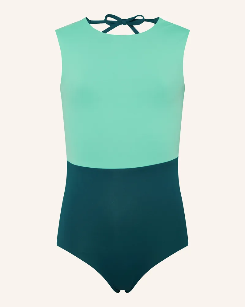 MYMARINI Badeanzug  OUTFIT zum Wenden mit UV-Schutz 50 Petrol