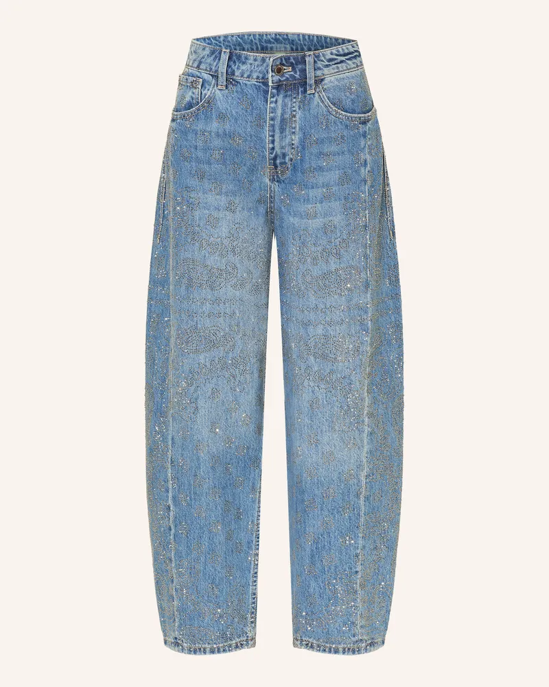 Liu Jo Barrel Jeans Gigi Mit Schmucksteinen blau 79212