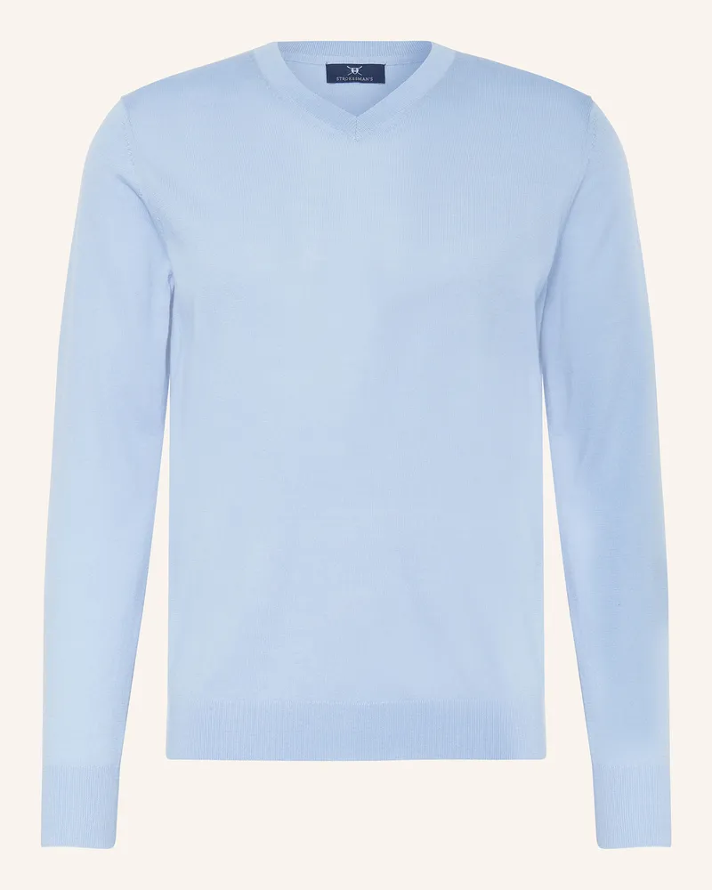 Strokesman's Strokesman Pullover blau Hellblau