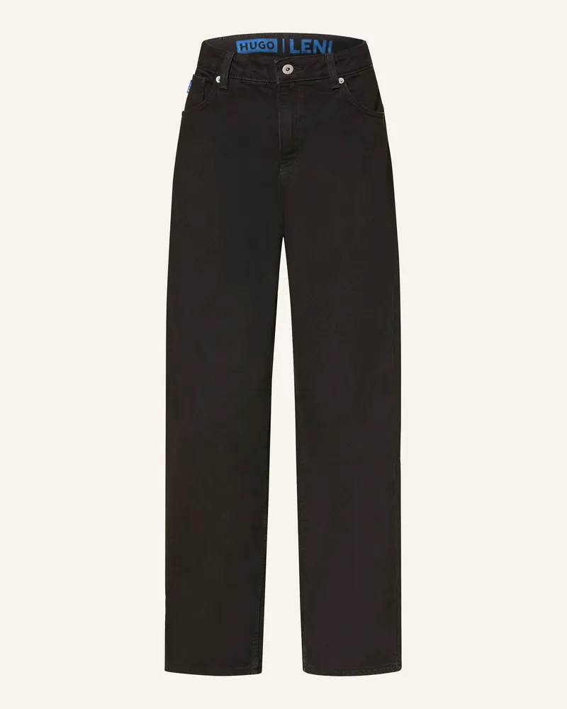 HUGO BOSS Wide Leg Jeans Leni schwarz 001