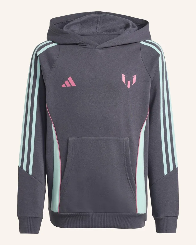 adidas Messi Kids Hoodie grau Lila