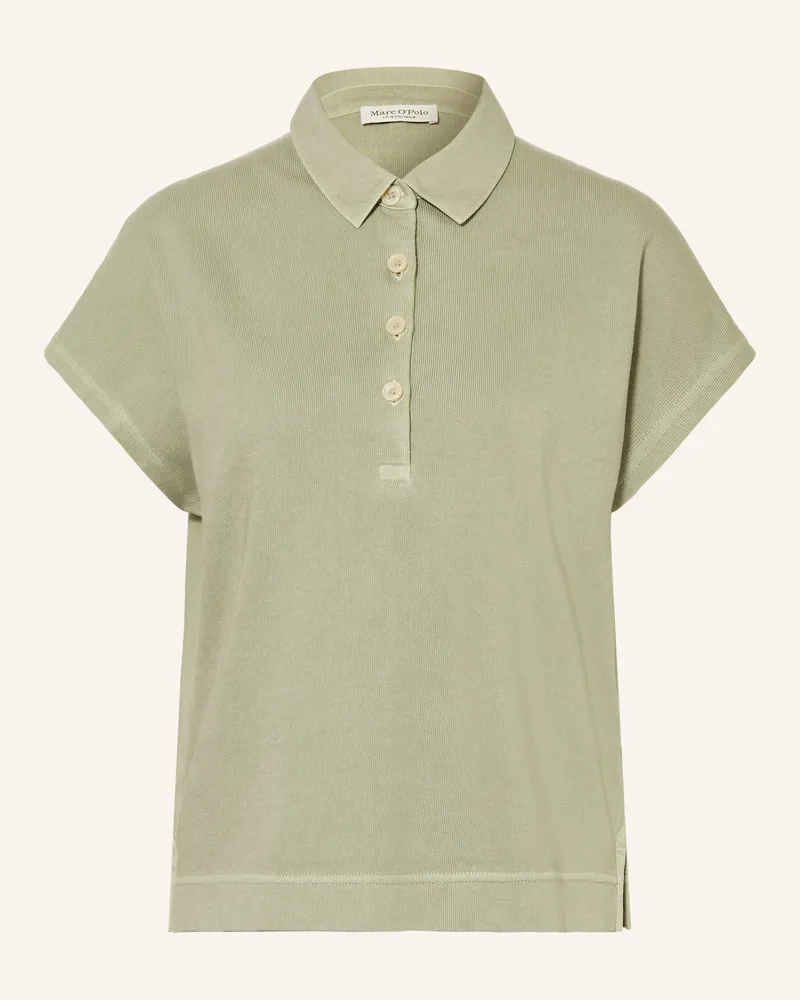 Marc O'Polo Strick-Poloshirt Hellgrün