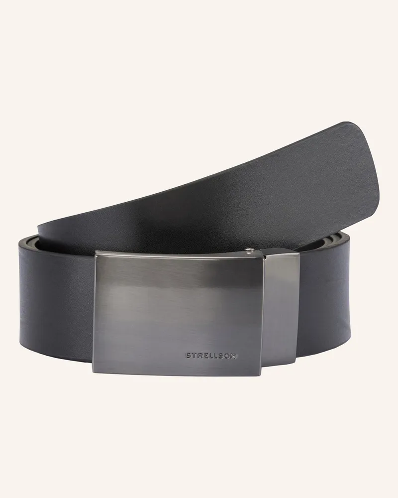 Strellson Gürtel Ledergürtel, Schwarz schwarz Schwarz