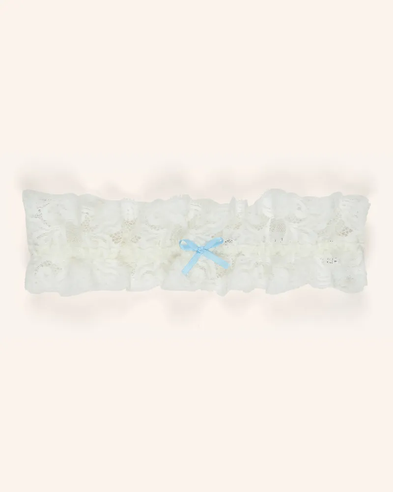 Aubade Strumpfband Kiss Of Love weiss Ecru