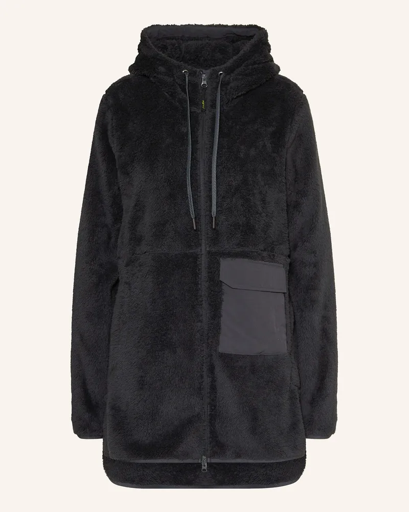 me°ru' Fleecejacke Nunavut schwarz Schwarz
