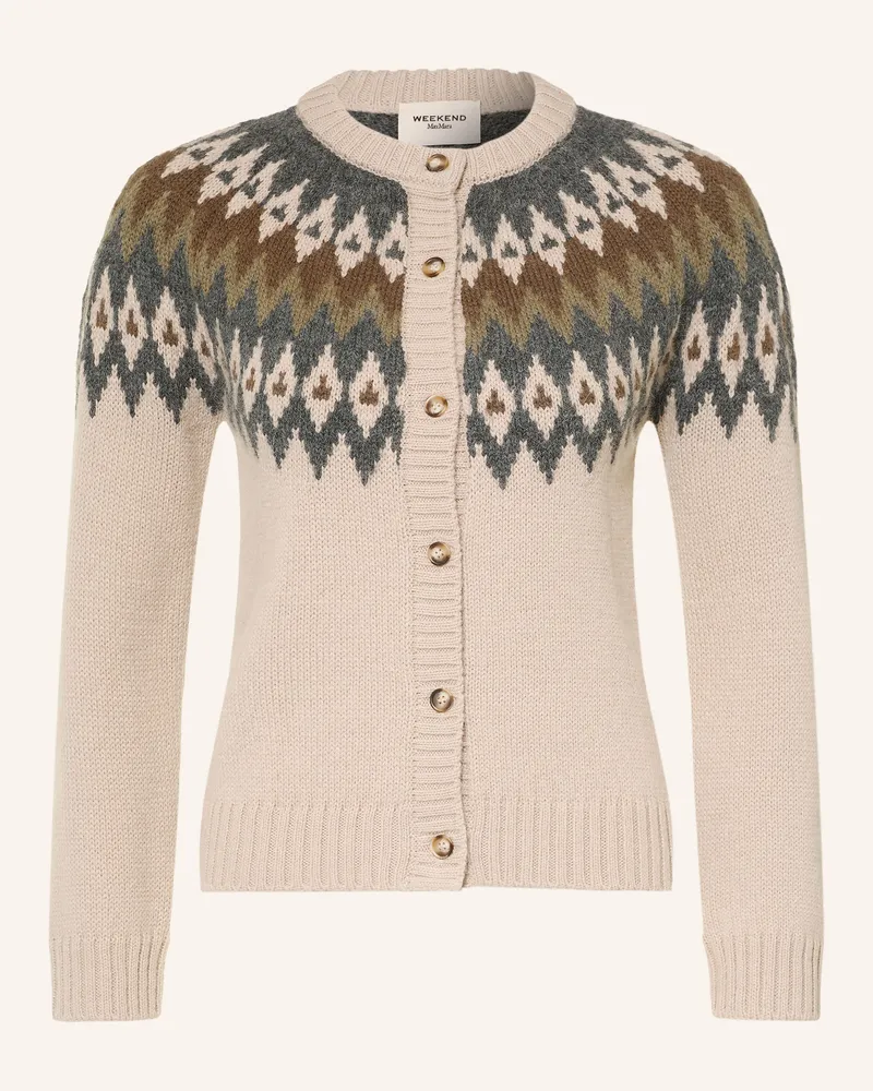 Max Mara Strickjacke Targa Mit Alpaka beige Beige