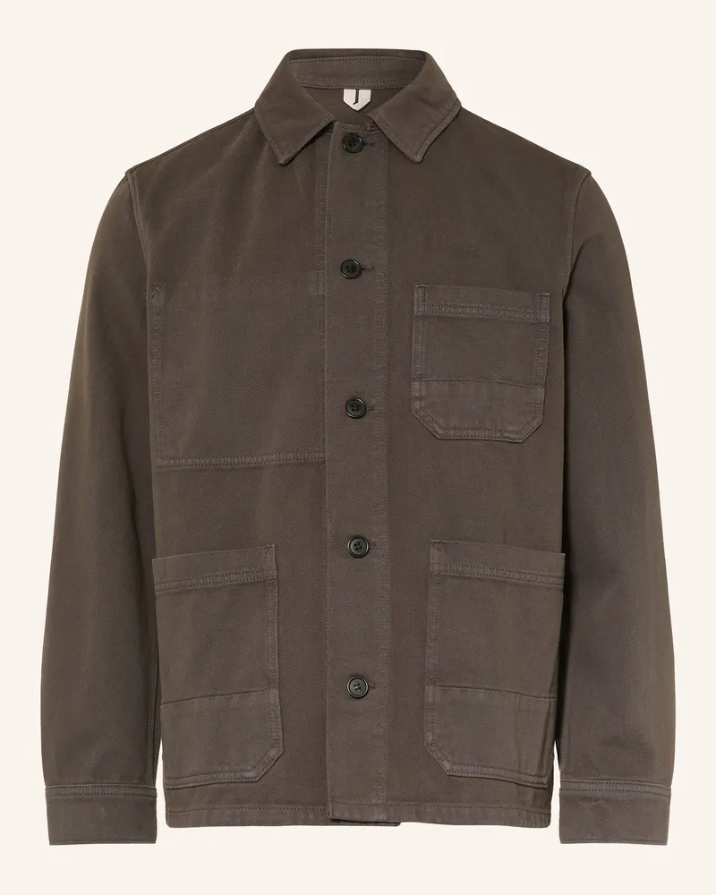 Arket Overshirt grau Dunkelgrau