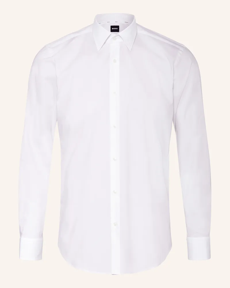 HUGO BOSS Hemd Joe Regular Fit weiss Weiss