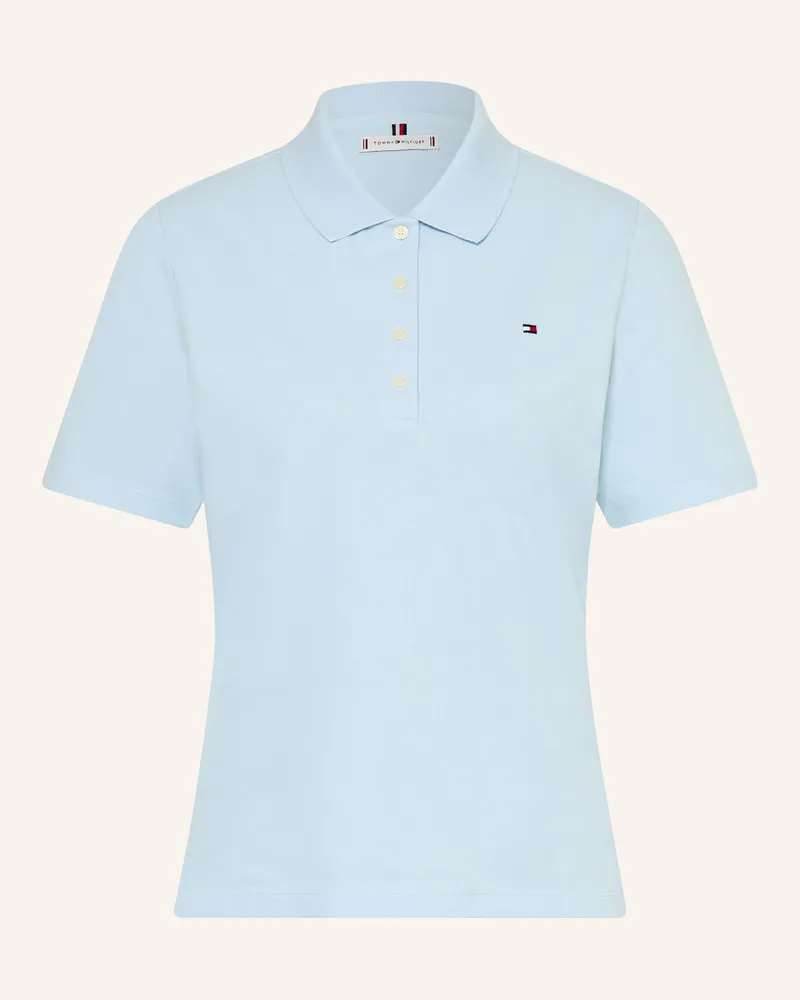 Tommy Hilfiger Piqué-Poloshirt blau Hellblau