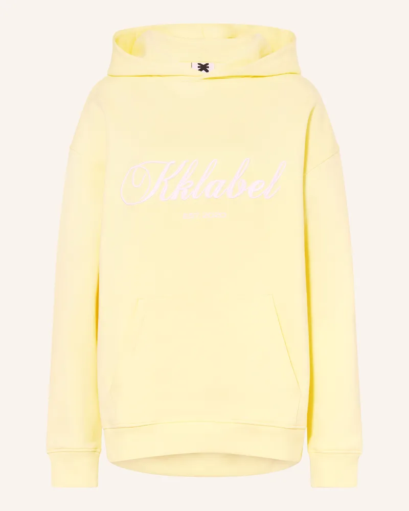 Karo Kauer Oversized-Hoodie Hellgelb