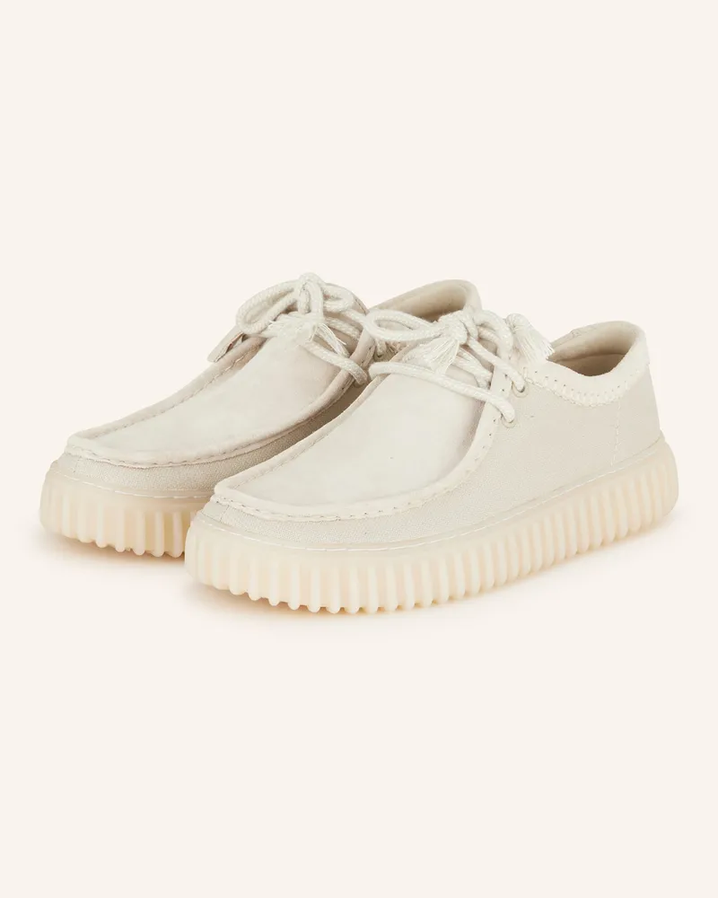 Clarks Schnürer TORHILL Creme