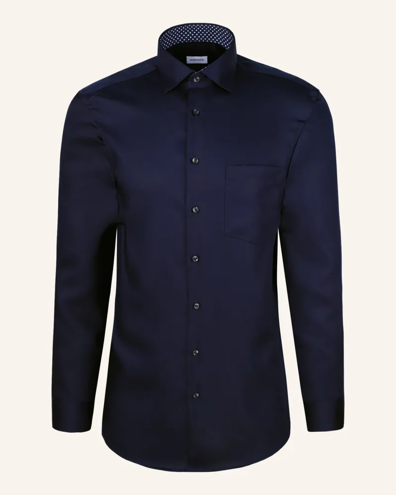 Seidensticker Business Hemd Regular Fit Dunkelblau
