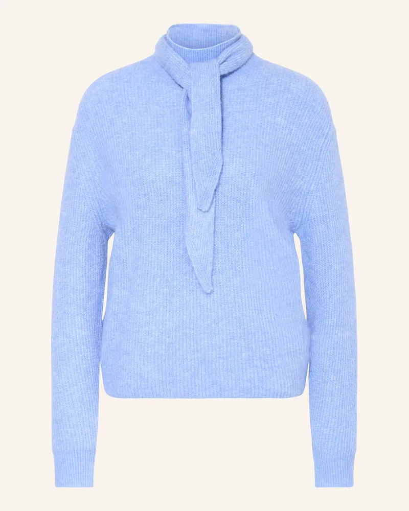 OPUS Pullover PARF mit abnehmbarer Schluppe Hellblau