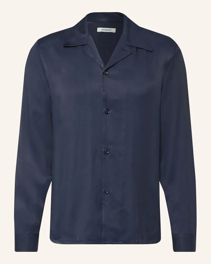 Sandro Resorthemd Regular Fit blau Dunkelblau