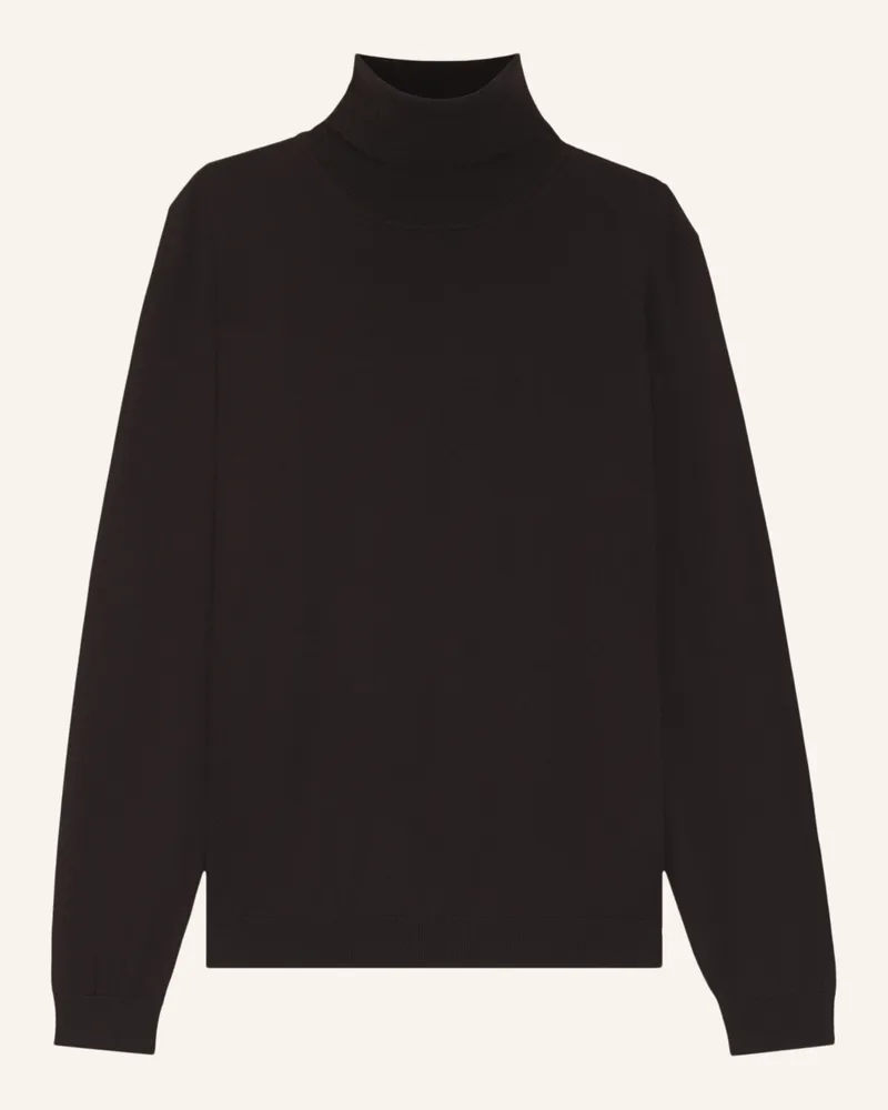 HUGO BOSS Rollkragenpullover MUSSO Dunkelbraun