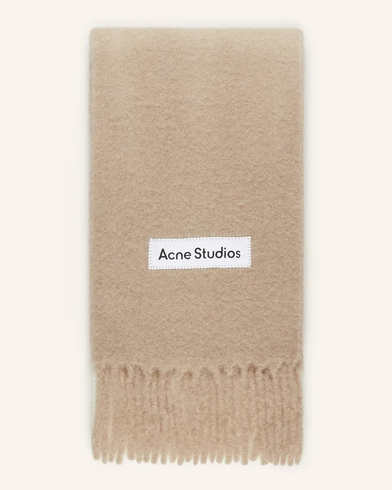 Acne Studios Schal mit Alpaka Beige