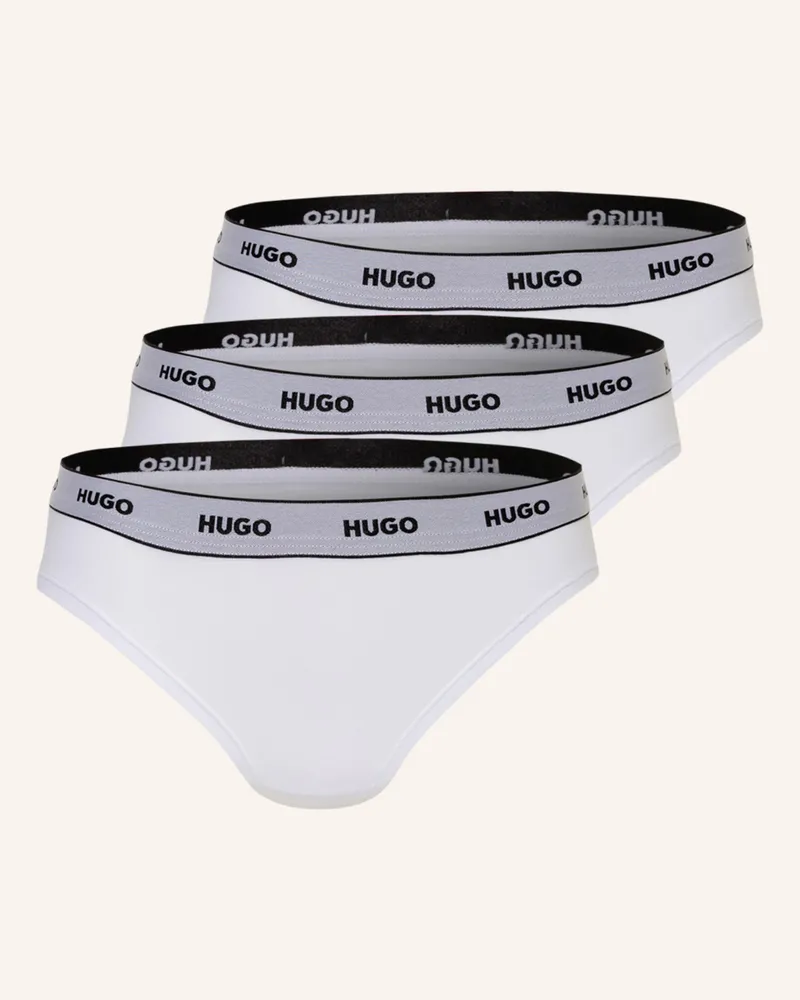 HUGO BOSS 3er-Pack Slips Weiss