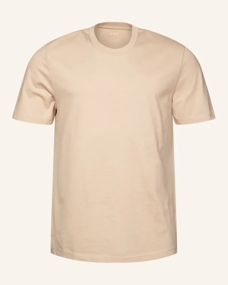Eton Single-Jersey-T-Shirt Beige