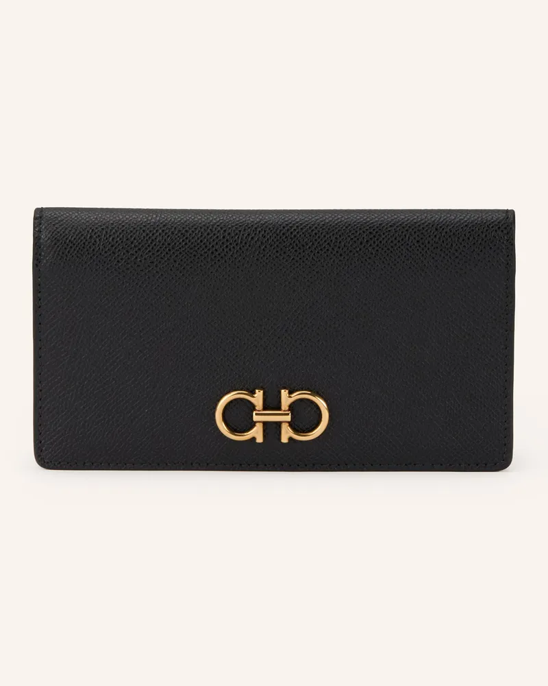 Ferragamo Geldbörse schwarz Schwarz
