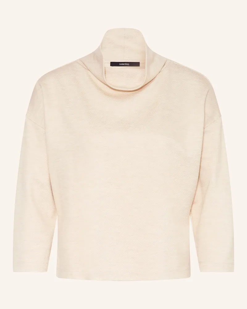 someday. Rollkragenshirt UJULE mit 3/4-Arm Beige