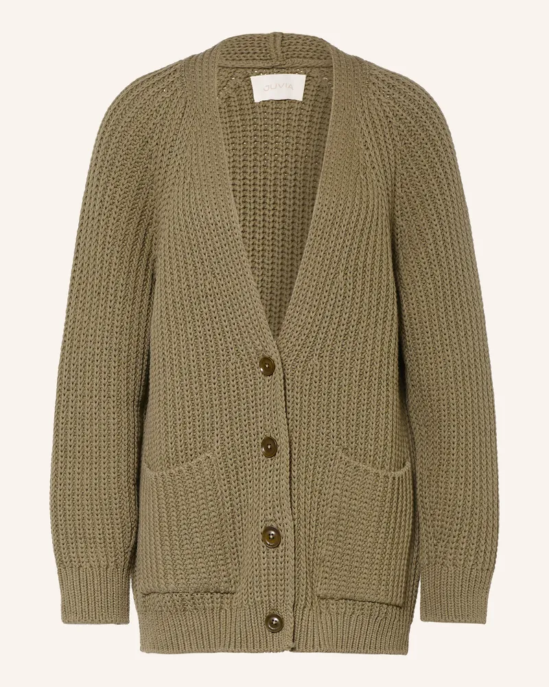 Juvia Strickjacke Ria gruen Oliv