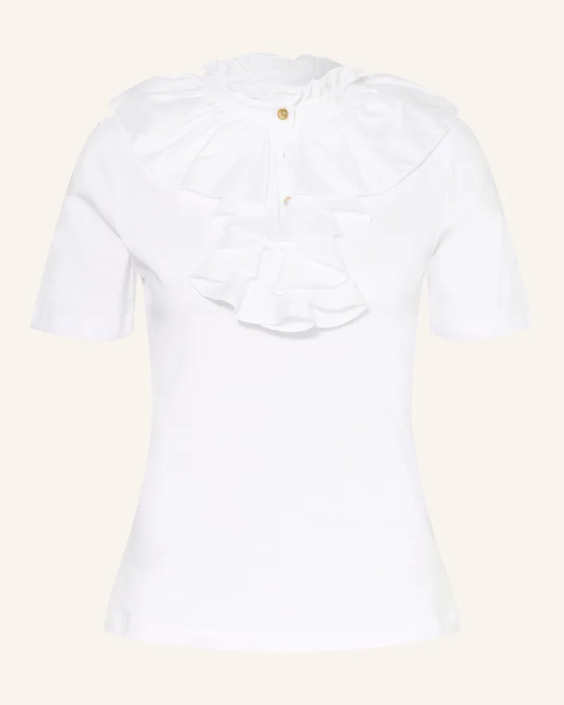 Rich&Royal T-Shirt Mit Rüschen weiss Weiss