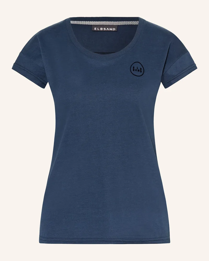 ELBSAND T-Shirt RAGNE Dunkelblau