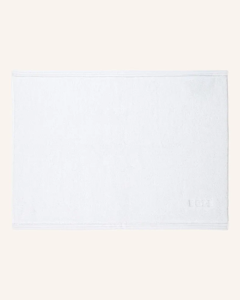 HUGO BOSS Badematte Edge weiss Weiss