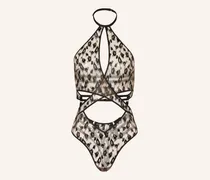 String-Body ABSOLUTELY WILD mit Cut-outs und Glitzergarn