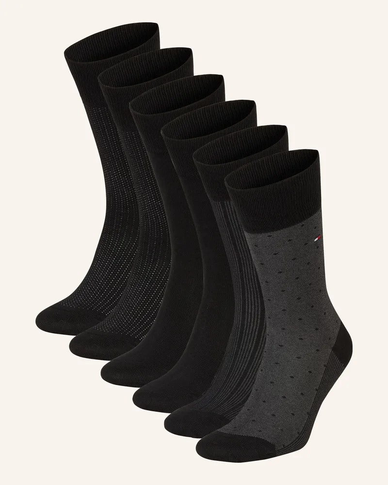 Tommy Hilfiger 6er-Pack Socken Mit Geschenkbox schwarz 002