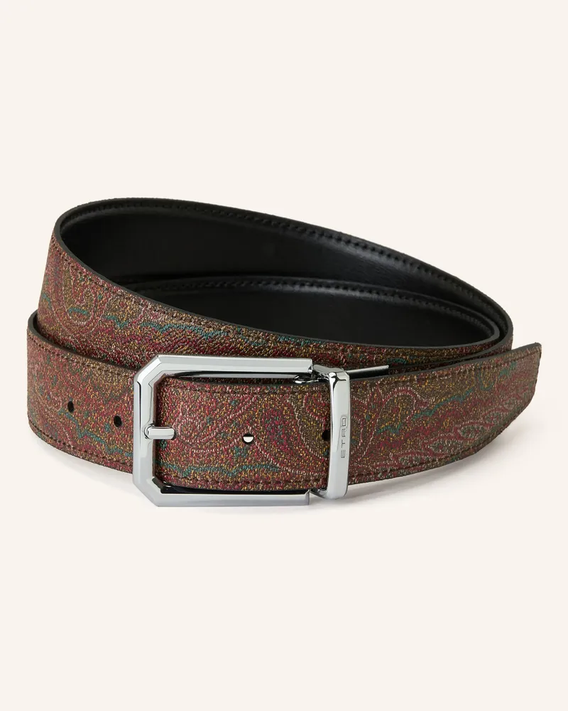 Etro Gürtel Dunkelrot