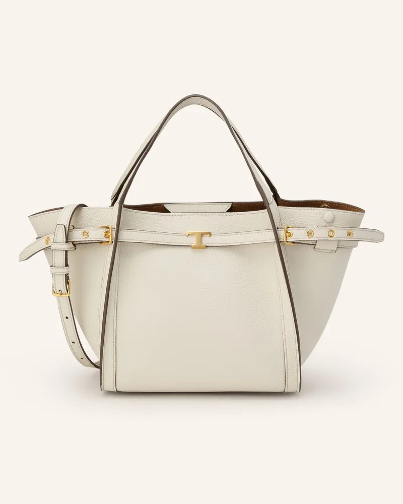 TOD'S Shopper Tim Small weiss Creme