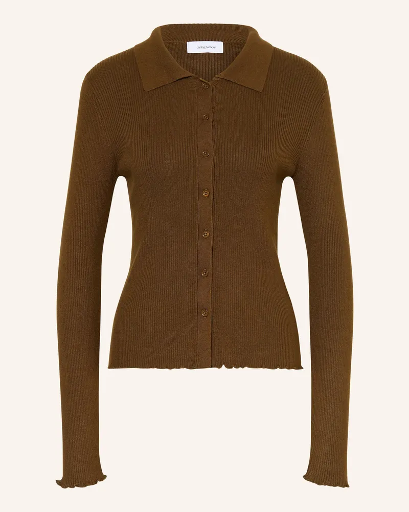 Darling Harbour Strickjacke gruen Olive